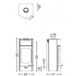 Чертеж Печь FLOK 2.0 (Austroflamm)