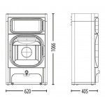 Чертеж Печь HEIDI (Austroflamm)