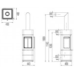 Чертеж Печь IVY (Austroflamm)