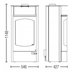 Чертеж Печь KOKO 2.0 (Austroflamm)
