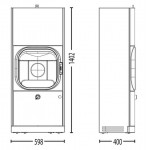 Чертеж Печь KYLIE XTRA (Austroflamm)