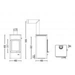 Чертеж Печь LUCY COOK (Austroflamm)