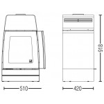 Чертеж Печь MOBY (Austroflamm)