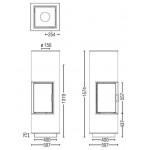 Чертеж Печь OSCA 38 (Austroflamm)
