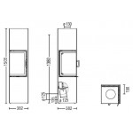 Чертеж Печь SLIM 3.0 (Austroflamm)