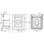 Чертеж 2 Топка 48x51x51 S3 (Austroflamm)