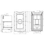 Чертеж Топка 48x72x51 S3 (Austroflamm)