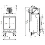 Чертеж 2 Топка 55x57 K (Austroflamm)
