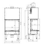Чертеж 2 Топка 64x33x51 S3 (Austroflamm)