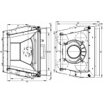 Чертеж Топка 65x57 S (Austroflamm)