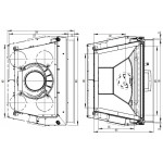 Чертеж Топка 75x39 S (Austroflamm)