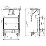 Чертеж Топка 75x57 K (Austroflamm)