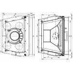 Чертеж Топка 75x57 S (Austroflamm)