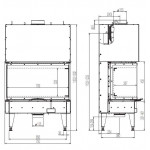 Чертеж Топка 75x35x45 S3 (Austroflamm)