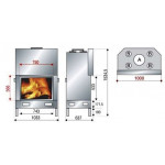 Чертеж Топка AX-F 1000 (Axis)
