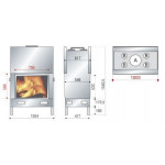 Чертеж Топка AX-F 1000 DF (Axis)