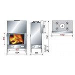 Чертеж Топка AX-F 1200 (Axis)
