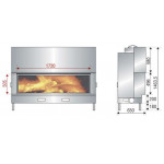 Чертеж Топка AX-H 1600 XXL (Axis)