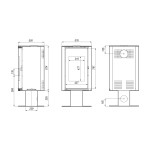 Чертеж Печь Home Orbis Top - 2 цвета (Defro)