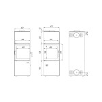 Чертеж Печь Home Quadroom (Defro)