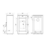 Чертеж Печь Home Solum (Defro)