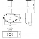 Чертеж 2 Камин OVAL (Dik Geurts)