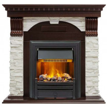 Портал Dublin арочный сланец белый угловой (Royal Flame)