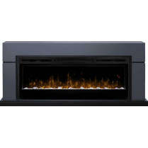 Электрокамин Lindos с очагом Prism 50 Серый (Dimplex)