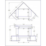 Чертеж Камин SEON Cream Small CW90C S (Stimlex)