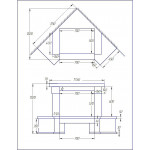 Чертеж Камин PION Угловой (Stimlex)