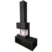 Камин МАДРИД Гигант дровник слева (Ecokamin)