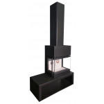  Камин МАДРИД Гигант дровник справа (Ecokamin)