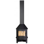 Черная Печь МЮНХЕН КОМПАКТ (2 цвета) (Ecokamin)