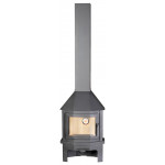 Серая Печь МЮНХЕН КОМПАКТ (2 цвета) (Ecokamin)