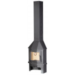 Серая Печь МЮНХЕН КОМПАКТ (2 цвета) (Ecokamin)