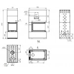  Камин РОДОС 900 3 цвета (Ecokamin)