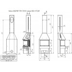  Печь Панорама 3 Стекла (Ecokamin)