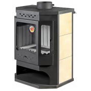 Печь БАВАРИЯ Призматик с плитой и теплообменником (Ecokamin)