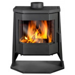  Печь БАВАРИЯ Панорама призма с плитой (Ecokamin)