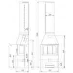  Печь БАВАРИЯ 3 Стекла (Ecokamin)