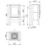  Печь БАВАРИЯ Эко с плитой (Ecokamin)