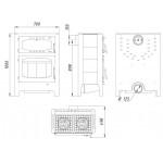  Печь БАВАРИЯ Эко с духовкой и плитой (Ecokamin)