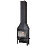  Печь МЮНХЕН пристенно-угловой (2 цвета) (Ecokamin)