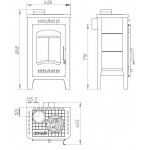  Печь БАВАРИЯ Оптима с плитой (Ecokamin)