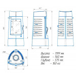 Чертеж Печь Шаман (Экокамин)