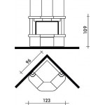 Чертеж Камин ABACO (Edilkamin)