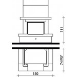 Чертеж Камин DAMA (Edilkamin)