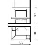Чертеж Камин DERBY (Edilkamin)