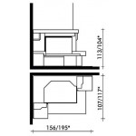 Чертеж Камин LUISA V (Edilkamin)