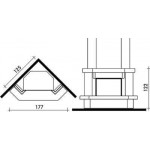 Чертеж Камин SAXON (Edilkamin)
